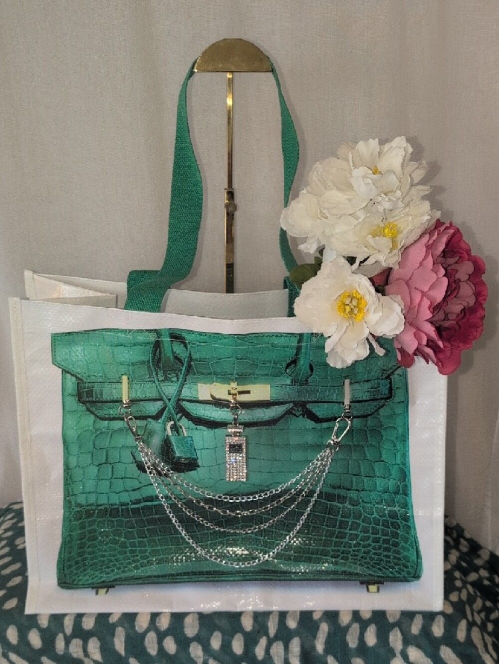 Not So Birkin embellished tote bag